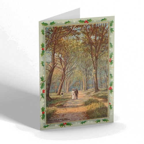 Xmas notelet vintage - notelet,