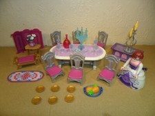 PLAYMOBIL VICTORIAN DINING SET (Furniture for Dolls House,Table,Chairs )
