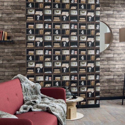 Antique bookshelf wallpaper - wallpaper,