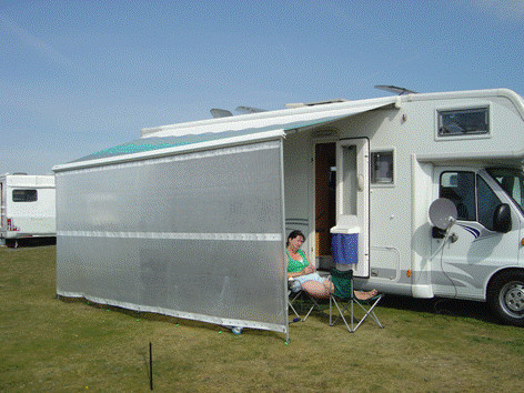 5mtr motorhome caravan - caravan, awning