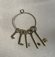 Vintage Style Brass Key Set on