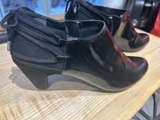 Pavers Black Ankle Boots, Size