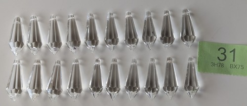 Vintage 4cm clear crystal - 4cm,