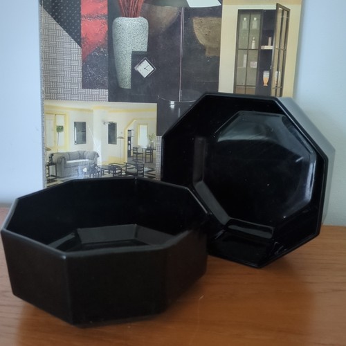 Vintage arcoroc black - black, octime