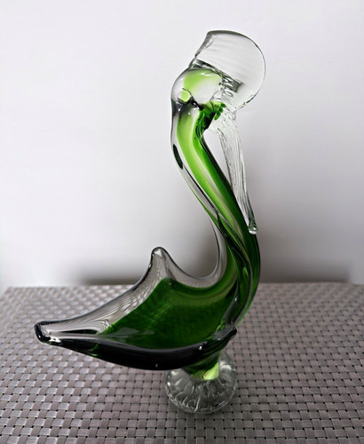Green clear glass crystal - green, &