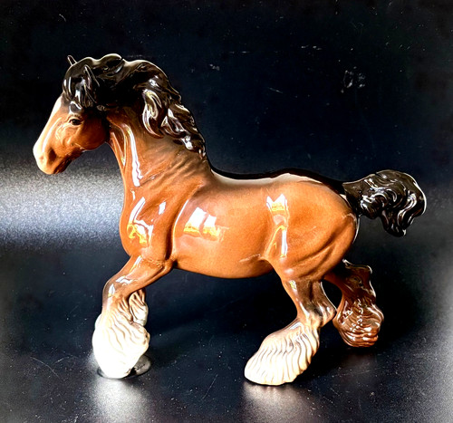 Beswick galloping shire horse - galloping,