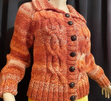 Hand Knitted Autumnal Collared