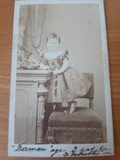 1869 CDV - NORMAN age 2 Boy in
