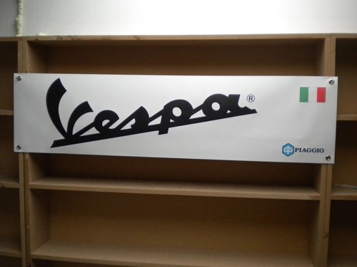 Vespa scooter banner piaggio - vespa,
