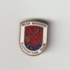 BOLTON WANDERERS F.C. Rare 60's Supporters Club Enamel Badge FREE POST UK