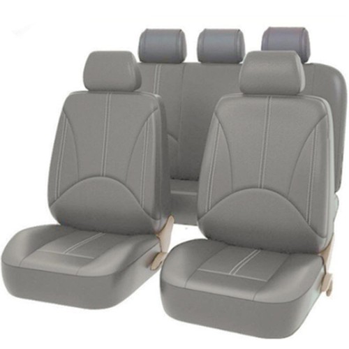 Gray leather car - pu,