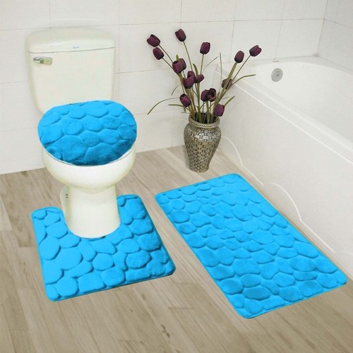 3piece set velvet memory foam - 3piece,