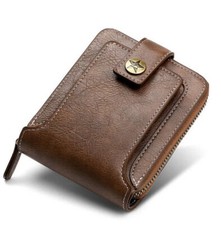 Leather Zipper Wallet RFID
