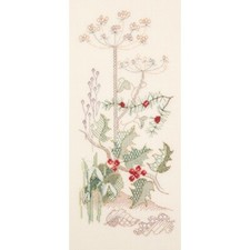 Seasons Panels - Winter Blackwork Kit by Derwentwater Designs