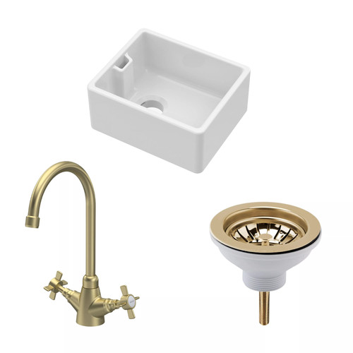 Traditional fireclay kitchen - fireclay,