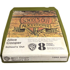 NEW PADS&TESTED! ALICE COOPER School's Out 1972 | B+ | 8-track cartridge