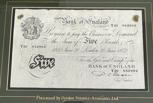 1952 bank england white - 1952, of