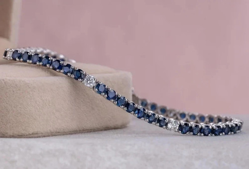 00ct round cut natural blue - round,