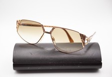 Vintage Cazal 238 Cateye Gradient Sunglasses Germany Brown and Gold