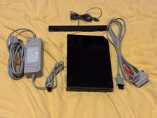 Nintendo Wii - Console - Black -  RVL-101 - Power Supply, Sensor Bar & AV Cable