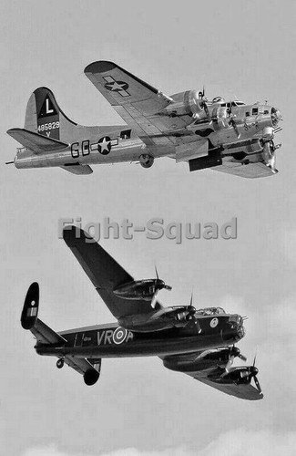 Ww2 picture photo b17 and - photo,