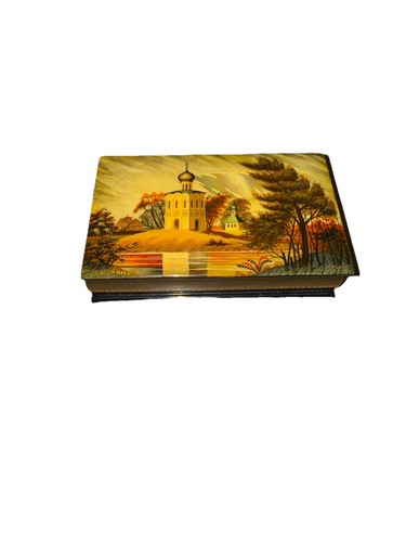 Russian lacquer box signed - box,