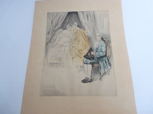 Antique erotic engraving - antique,