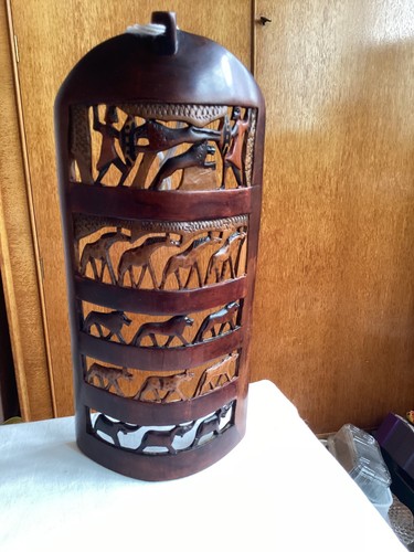 African hand carved animal - african,