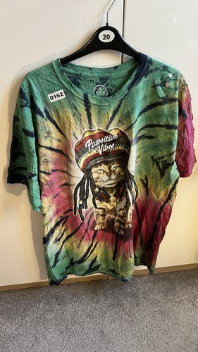 Tie dye rasta cat pawsitive - tie-dye,
