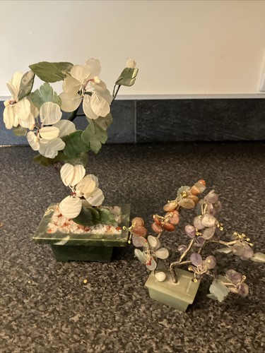 Two miniature ornamental jade - miniature,