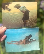 Vintage David Hamilton Postcard x2 Woman / Lovers
