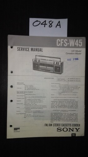 Sony cfs w45 - sony, boombox