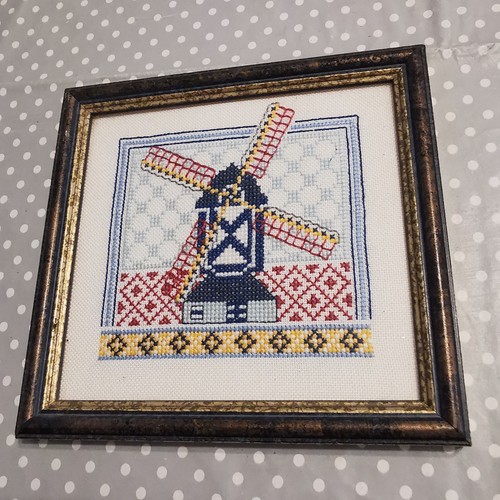 Small vintage framed tapestry - small,