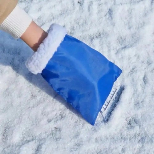 Ice scraper with - ice, glove