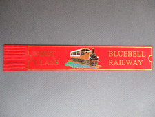 Leather BOOKMARK Bluebell