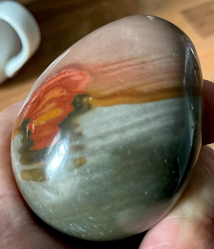 Crystal med polychrome - med., jasper
