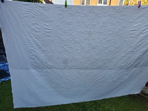 Vintage white wholecloth - vintage,