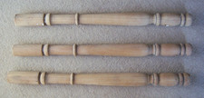 3 Reclaimed 16" Antique Hard Wood Stripped Spindles
