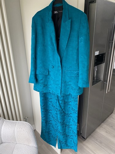 Zara teal satin - zara,