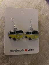 Yellow enamel style - yellow, camper