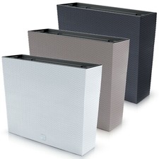 Rectangle Rattan Floor Standing Planter Indoor Outdoor Patio Plant Pot Trough