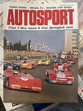 Autosport 11 November 1971 Redman Regazzoni Ferrari wins Kyalami 9hrs Fiat 128 