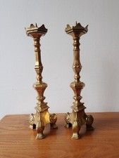 Pair of vintage brass French