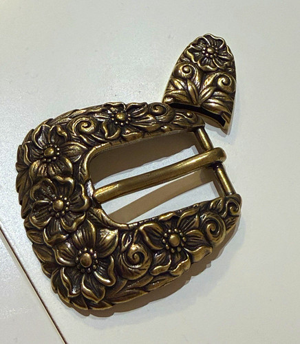 Gold floral engraved - engraved, western