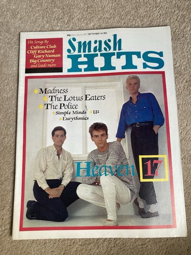 Smash hits magazine - magazine, 1983