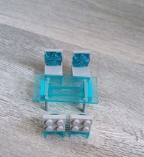 Glass table with chairs - table, 4