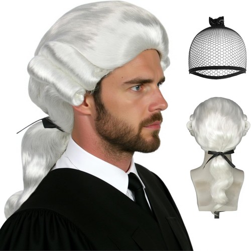 Judge colonial wig hair - colonial, 【+hair