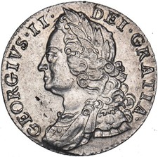 1750 Shilling - George II