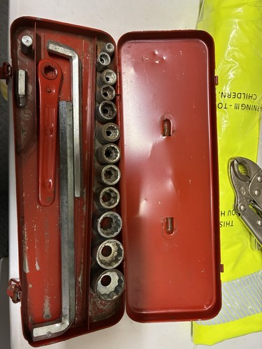 Old hex drive socket - hex, set