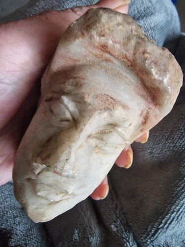 Roman marble head noble - a,
